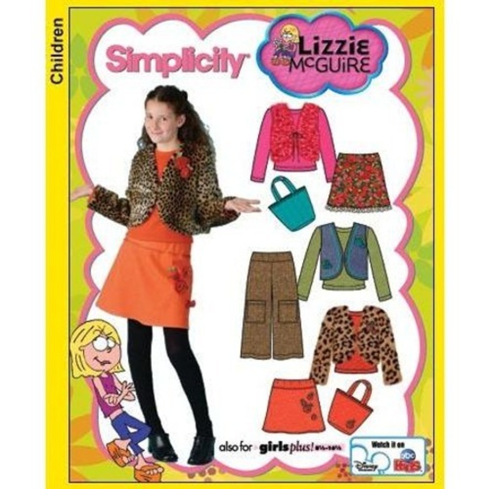 Simplicity Sewing Pattern 4439 Girls Mini Skirt Pants Vest Size 8.5-16.5